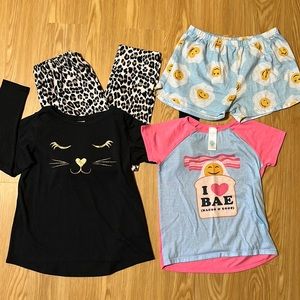 Lot of 2 2-Piece Children’s Place Pajama Sets, Size girls L 10-12